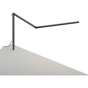 Z-Bar Slim 14.3 inch 6.00 watt Metallic Black Desk Lamp Portable Light, Through-Table Mount